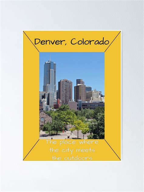 "Denver, Colorado Travel Poster #1" Poster for Sale by HydeZero | Redbubble