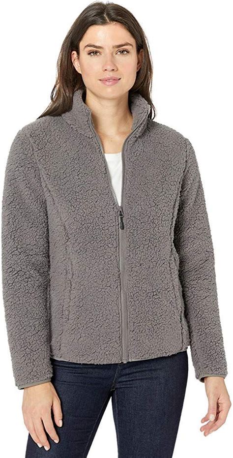 Amazon Essentials Womens Polar Fleece Lined Sherpa Full Zip Jacket