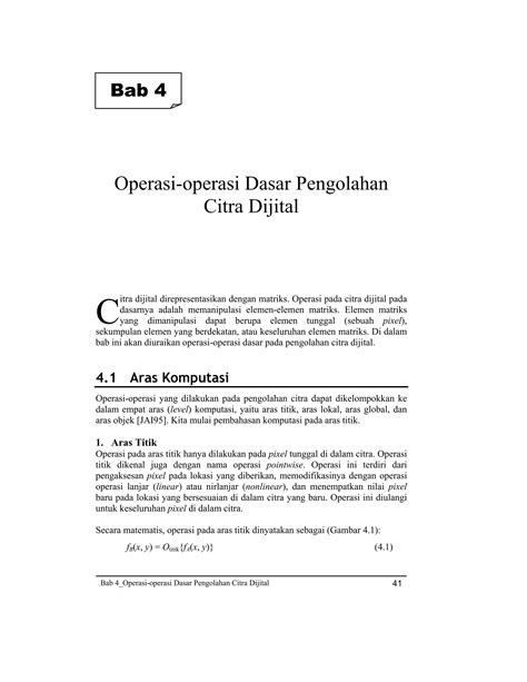 Bab 4 Operasi Operasi Dasar Pengolahan Citra Dijital PDF