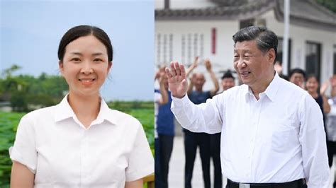 【习近平考察四川 美女村支书抢镜要火 释啥信号？（视频）】 习近平 到 四川 省眉山市 考察 ，在走访东坡区太和镇永丰村时，永丰村第一 书记 刘超 伴随在习近平左右，大抢镜头，且全程