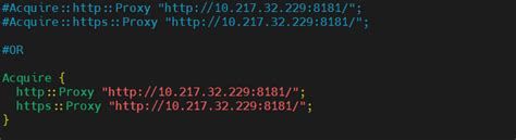How To Configure Proxy For Apt Command On Ubuntu And Debian