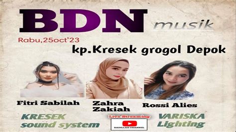 LIVE STREAMING BDN MUSIC PIMPINAN BANG PUDIN RAWA KALONG YouTube