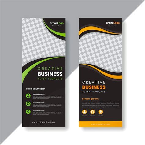 Premium Vector | Business flyer stand design