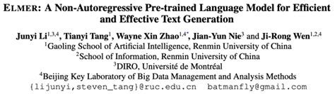 Emnlp 2022 Elmer 高效强大的非自回归预训练文本生成模型 Csdn博客