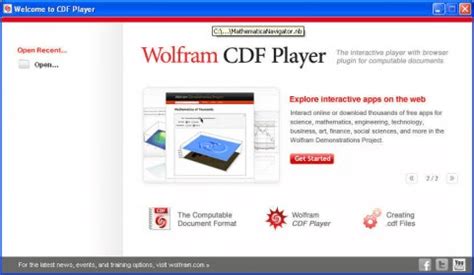 Wolfram CDF Player (M-WIN-D 8.0.1 2078140) Download - Interact with ...