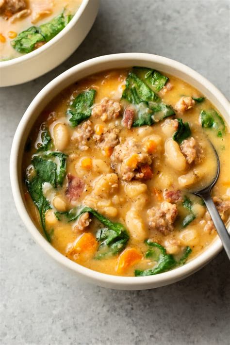 Italian Sausage White Bean Soup Salt Lavender