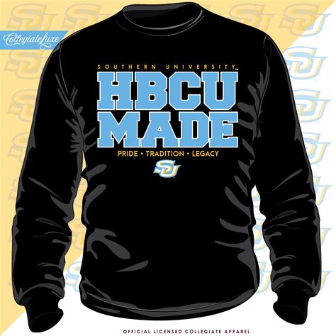 Southern Univ Hbcu Made Black Unisex Sweatshirt Z Collegiateluxe