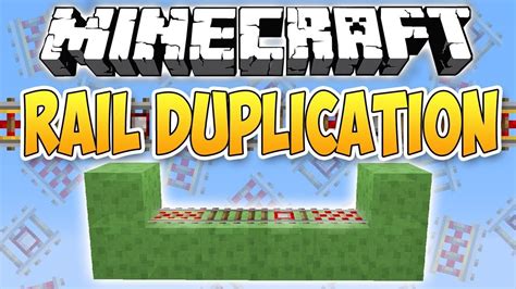 Minecraft Rail Duplication Glitch (Still Works) - YouTube