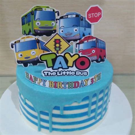 Tart Karakter Kue Ulang Tahun Birthday Cake Tayo Shopee Indonesia