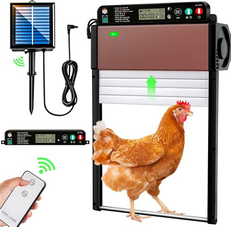 Automatic Chicken Coop Door Solar Powered Chicken Coop Door With Timer