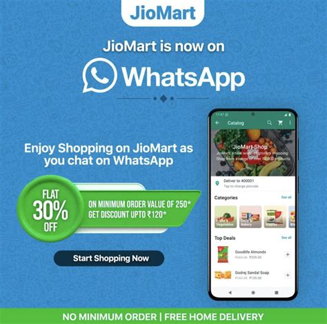 Jiomart Whatsapp Pay Offer Get Flat 30 Off On Grocery Products