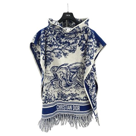 Dior Oblique Relaxed Logo Poncho For Sale At 1stdibs