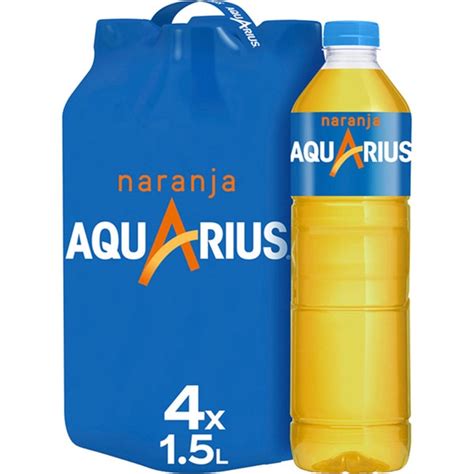 bebida isotónica sabor naranja pack 4 botellas 1 5 l AQUARIUS