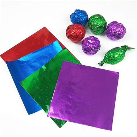 Printed Aluminum Foil Sheet Confectionery Chocolate Wrapping Paper Foil