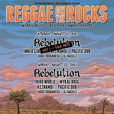 Reggae On The Rocks 8/21 Red Rocks Amphitheatre