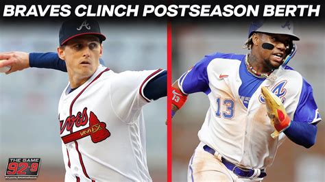 Atlanta Braves Clinch Postseason Berth But Are Not Content Youtube