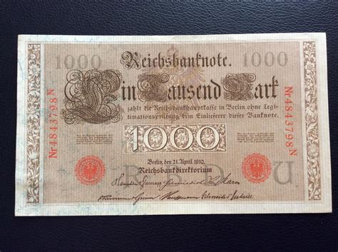 Mark Berl N Alemania Reichsbanknote