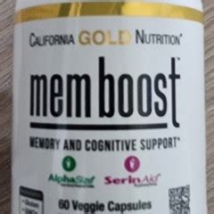 California Gold Nutrition Mem Boost Memory Cognitive