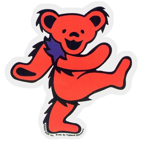 Dancing Bears Small Sticker in 2021 | Grateful dead dancing bears ...