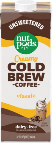 Nutpods Creamy Cold Brew Classic Coffee 32 Fl Oz Fred Meyer