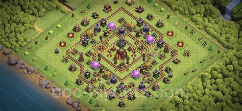 Base Th10 With Link Anti 2 Stars Anti Dragon Town Hall Level 10 Base Copy Anti Air 235