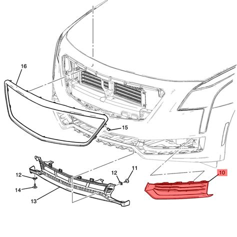 Pair Front Bumper Outer Grille Lh Rh Trim Bezel Cover Fit For Cadillac Ct6 16 18 Ebay