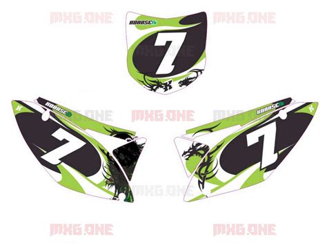 Kawasaki KXF 450 2009 2012 Decals Set MXG ONE Best Moto Decals