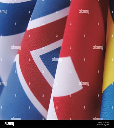 four flags with crosses Stock Photo - Alamy