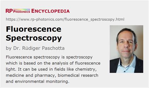 fluorescence spectroscopy – spectrometry, operation principle ...