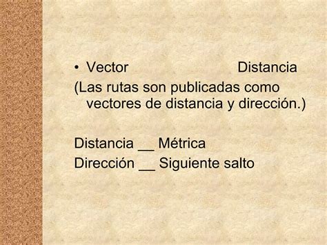 Protocolos De Enrutamiento Vector Distancia PPT