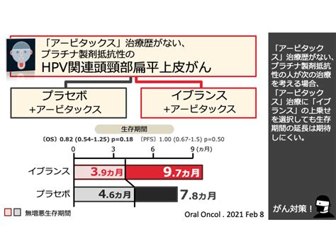 日本がん対策図鑑 【膵がん：二次治療】「ペグイロデカキン＋folfox」vs「folfox」