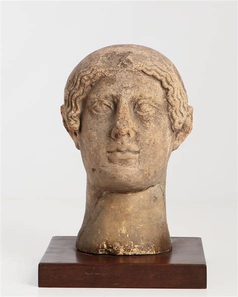 Lot An Etruscan Terracotta Votive Head