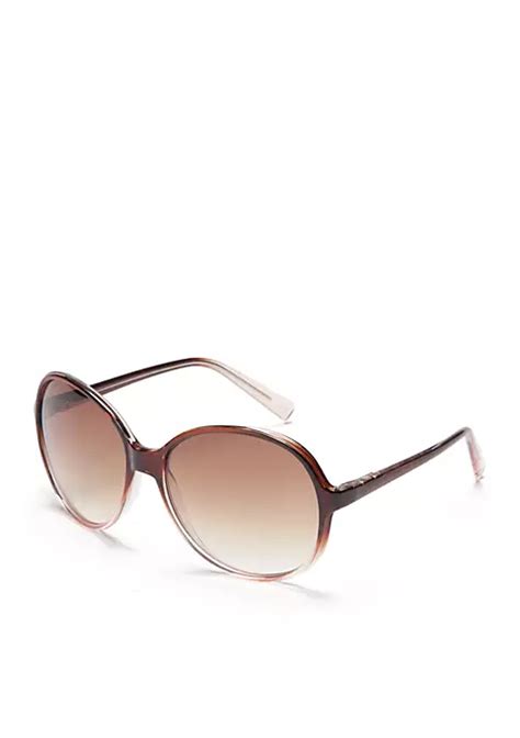 New Directions® Plastic Round Ombre Beach Sunglasses Belk