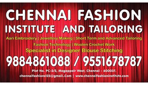 Tailor Best Tailoring Institute In Chennai Fashion Dress Stitching