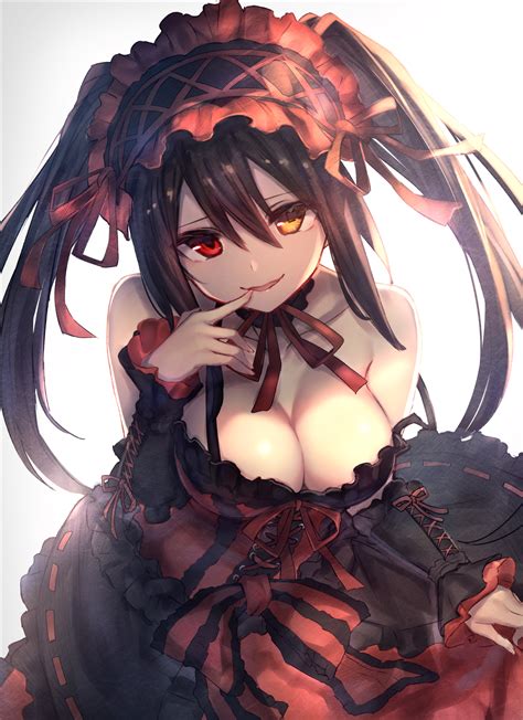 Wallpaper Cleavage Dress Tokisaki Kurumi Date A Live Gothic