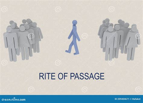 Rite Of Passage Concept Stock Illustration Illustration Of Shadow 209404671