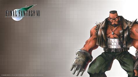 Download Barret Wallace Video Game Final Fantasy VII HD Wallpaper