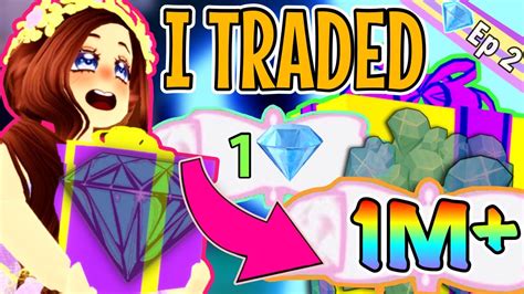 I Traded 💎1 Diamond Into 1000000 Diamonds💎 Ep 2 ~royale High Trading