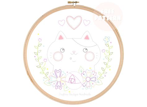 15 Cat Embroidery Patterns