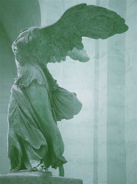 Winged Victory Of Samothrace Statue At The By Theheartoftheeye Winged