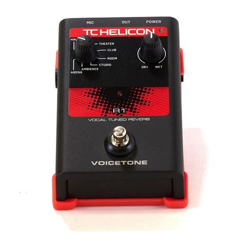 TC Helicon VoiceTone R1 Pedal de Efectos de Reverberación Para Voz