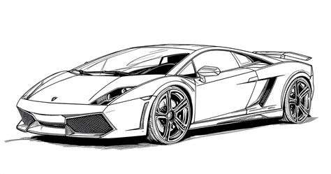 Desenho Para Colorir Lamborghini - Desenhos do Carros Lamborghini para Colorir e Imprimir