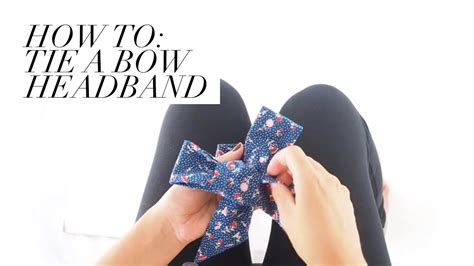 How To Tie A Bow Headband Wrap Youtube