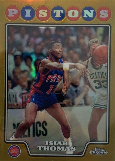 Isiah Thomas Topps Chrome Gold Refractor Price Guide