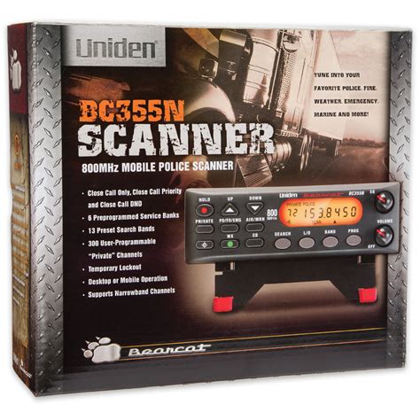 Uniden Bc355n 800 Mhz 300 Channel Base Mobile Police Scanner