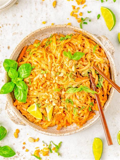 15 Minute Spicy Peanut Noodles Averie Cooks