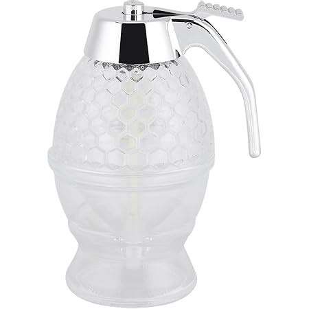 Fdit 200Ml Honey Syrup Dispenser Glass Pot Vintage No Drip Container