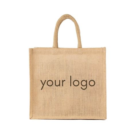 Promotional Jute Tote Bag With Rope Handle Everything Bags Inc