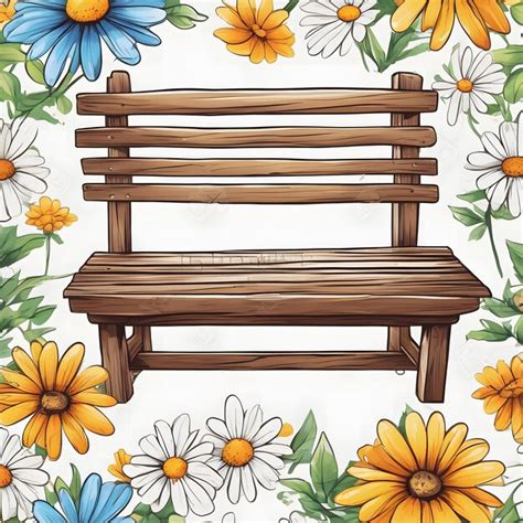 Premium AI Image | wooden bench design