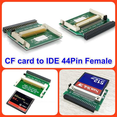 Adapter chuyển đổi thẻ nhớ CF to IDE 44pin Female chân Cái gắn thẻ